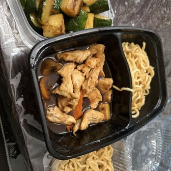 Wasabi Japanese's Cuisine - Chicken Hibachi with my zucchini taken out & noodles on side to pour teriyaki on them myself - Japanese Near Me - Mount Laurel, New Jersey Wasabi Japanese's Cuisine - Chicken Hibachi with my zucchini taken out & noodles on side to pour teriyaki on them myself - Japanese Near Me - Mount Laurel, New Jersey