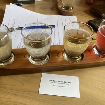 The Merry Hearted Cidery - four glasses of cidery - Cideries Near Me - Gladwin, Michigan The Merry Hearted Cidery - four glasses of cidery - Cideries Near Me - Gladwin, Michigan