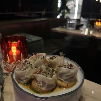 Giselle Miami - Waygu dumplings - Mediterranean Near Me - Miami, Florida Giselle Miami - Waygu dumplings - Mediterranean Near Me - Miami, Florida
