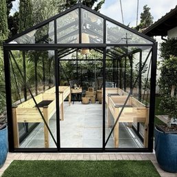 Foundation, greenhouse assembly, electrical and plumbing. Foundation, greenhouse assembly, electrical and plumbing.
