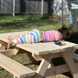 Rockler - Picnic table for the kids, made by my husband!