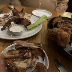 Korean wing1 left! Tempura mushrooms