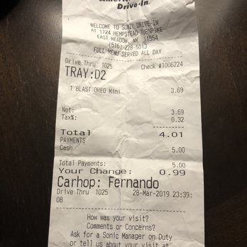 Sonic Drive-In - Burgers Near Me - East Meadow, New York