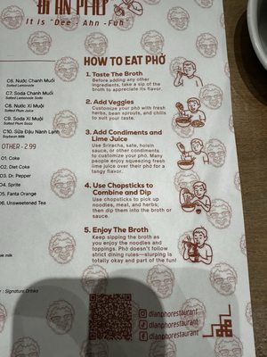Menu photo 3 Di An Pho Houston, TX