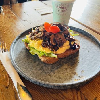 Aroma Craft Coffee - Sauteed Mushroom Crafted Toast - Coffee Roasteries Near Me - Walnut, California Aroma Craft Coffee - Sauteed Mushroom Crafted Toast - Coffee Roasteries Near Me - Walnut, California