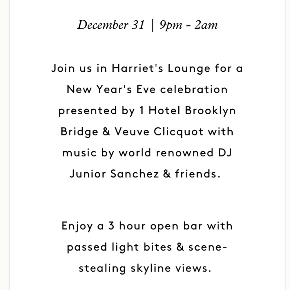 Harriet's Rooftop - Description for package. - Lounges Near Me - Brooklyn, New York