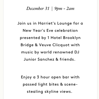Harriet's Rooftop - Description for package. - Lounges Near Me - Brooklyn, New York Harriet's Rooftop - Description for package. - Lounges Near Me - Brooklyn, New York