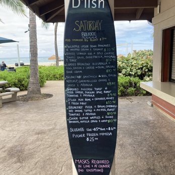 D'lish At The Beach - Saturday Menu - Cafes Near Me - Ewa Beach, Hawaii D'lish At The Beach - Saturday Menu - Cafes Near Me - Ewa Beach, Hawaii