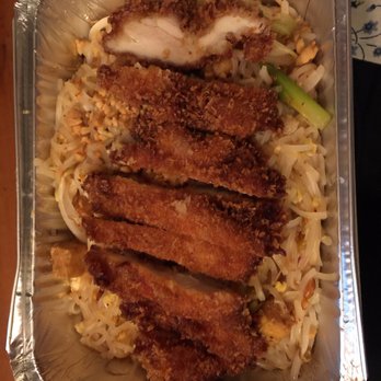 Lemon Thai Cuisine - Crispy chicken over country pad Thai. - Thai Near Me - Somerville, Massachusetts Lemon Thai Cuisine - Crispy chicken over country pad Thai. - Thai Near Me - Somerville, Massachusetts
