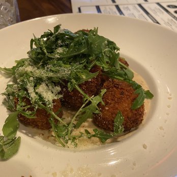 Foxhole Culinary Tavern - Lobster risotto tots were very tasty and loved the spicy sauce under it! Definitely would get this again. - New American Near Me - Austin, Texas
