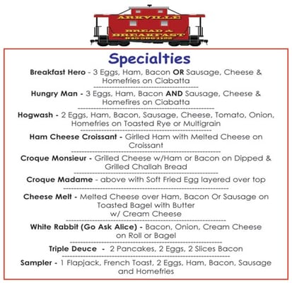 Menu photo 1 Arkville Bread & Breakfast Arkville, NY Menu photo 1 Arkville Bread & Breakfast Arkville, NY