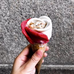 Strawberry, vanilla , and hazelnut