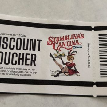Stumblina’s Cantina - Discount voucher - American Near Me - Cave Creek, Arizona