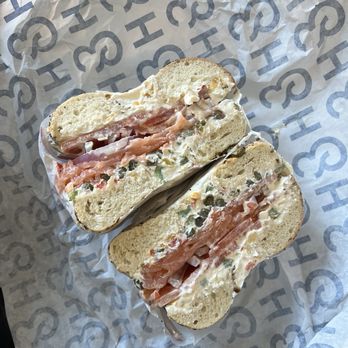 H&H Bagels - Everything bagel with the nova works - Bagels Near Me - Washington, DC, District of Columbia H&H Bagels - Everything bagel with the nova works - Bagels Near Me - Washington, DC, District of Columbia