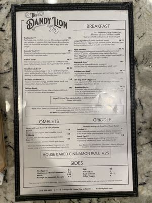 Menu photo 2 The Dandy Lion Iowa City, IA Menu photo 2 The Dandy Lion Iowa City, IA