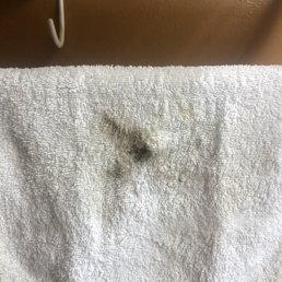 This is what I wiped up along the top of counter in the bathroom. A small section.