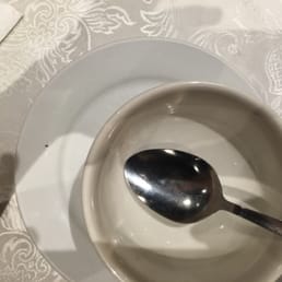 As you can see, the restaurant's features are dirty and unclean.