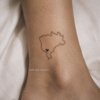 Mii Ink Studio - Brazil Minimalism Fine Line Ankle Tattoo - Permanent Makeup Near Me - Garden Grove, California Mii Ink Studio - Brazil Minimalism Fine Line Ankle Tattoo - Permanent Makeup Near Me - Garden Grove, California