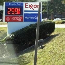 Exxon - This is the sign on Nuckols advertising the $2.99 gas