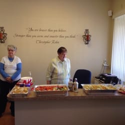 Life Choices Medical Clinic - Enjoying a delicious lunch courtesy of Life Choices after our Rosary procession to the local abortion clinic.