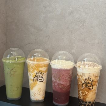 Heytea - Triple supreme matcha latte Coconut mango boom Cloud crisp grape  Supreme brown sugar boba tea - Bubble Tea Near Me - San Diego, California