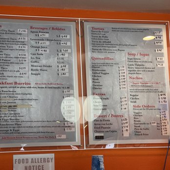 Los Cantaros - Menu 10/30/22 - Mexican Near Me - San Leandro, California