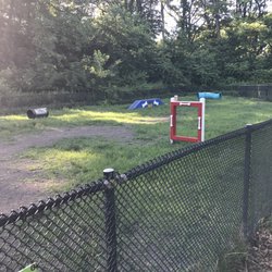 Van Cortlandt Park Dog Run - Canine Court - Agility stuff... unfo my dog was the only dog in the park at the time and had zero interest in them