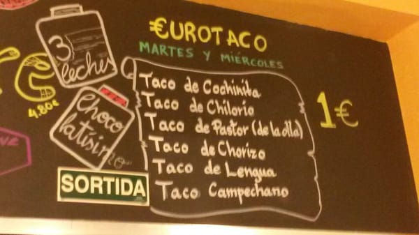 Menu photo 2 El Tianguis Barcelona, B Menu photo 2 El Tianguis Barcelona, B