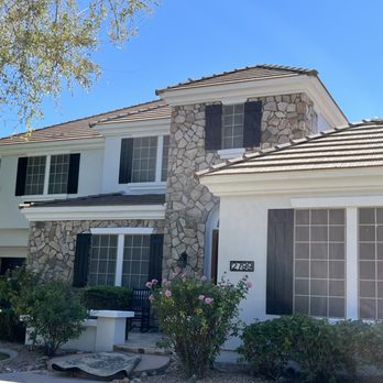 Santa Fe Painting - Three tone Exterior House in Gilbert, Az. - Painters Near Me - Phoenix, Arizona Santa Fe Painting - Three tone Exterior House in Gilbert, Az. - Painters Near Me - Phoenix, Arizona