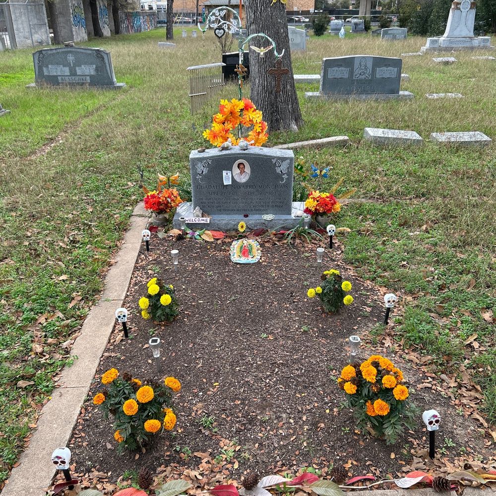 Mount Calvary Cemetery - The only well adorned grave I could find - Funeral Services & Cemeteries Near Me - Austin, Texas
