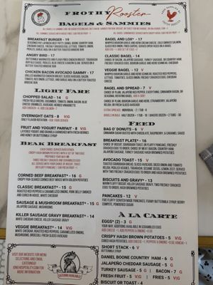 Menu photo 4 Frothy Rooster Hickory, NC