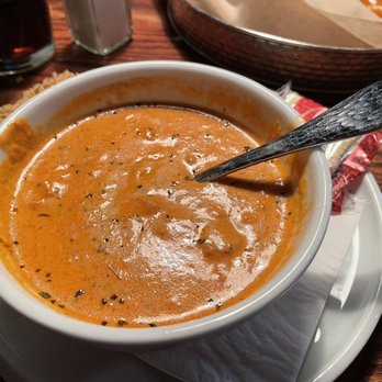 Upstream Brewing - Tomato Basil Parmesan Soup...It's so good I've started to have started to have recurring dreams about it. - Bars Near Me - Omaha, Nebraska