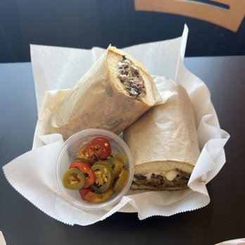 A-Jay's Cheese Steaks - Gilroy - Mushroom and Bell Pepper Cheesesteak - Cheesesteaks Near Me - Gilroy, California A-Jay's Cheese Steaks - Gilroy - Mushroom and Bell Pepper Cheesesteak - Cheesesteaks Near Me - Gilroy, California
