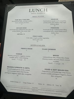 Menu photo 7 Snug Harbor Grand Haven, MI