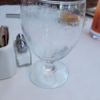 Gertrude's - Empty water glass - New American Near Me - Baltimore, Maryland