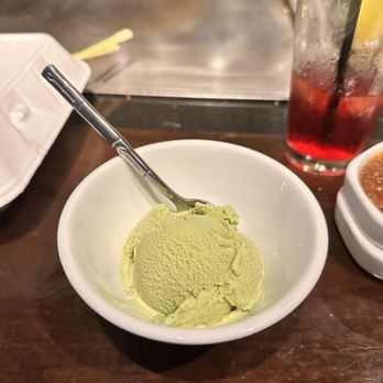 Benihana - Green Tea Ice Cream  !! - Teppanyaki Near Me - Arcadia, California