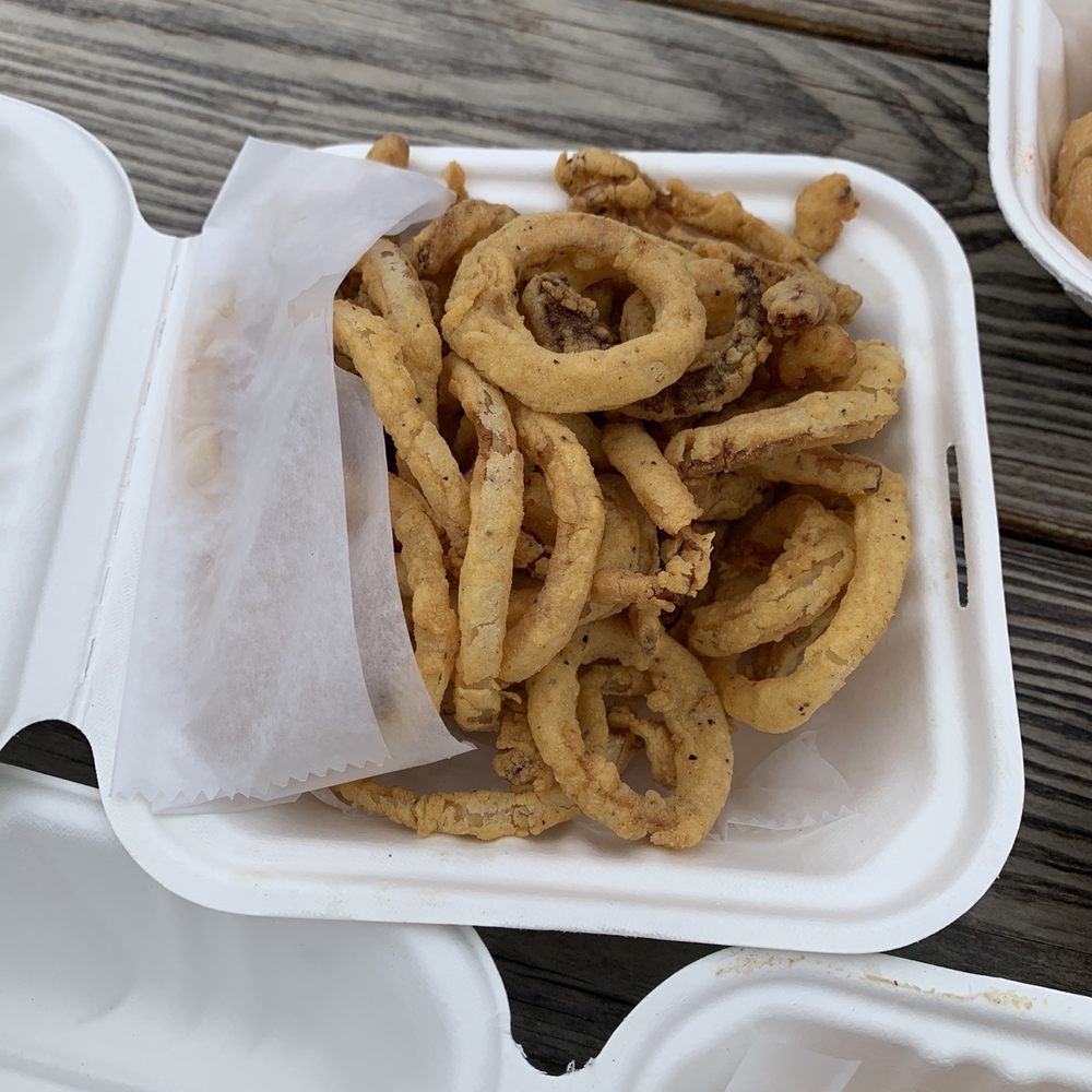 The Clam Castle - Onion rings!!!! Crunchy and Delicious ! That's a regular size! - Seafood Near Me - Madison, Connecticut The Clam Castle - Onion rings!!!! Crunchy and Delicious ! That's a regular size! - Seafood Near Me - Madison, Connecticut