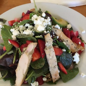 Monkey Business Cafe - Strawberry chicken avocado salad! - Sandwiches Near Me - Fullerton, California
