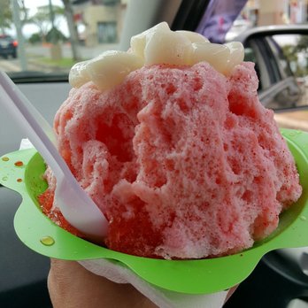 Mountain Magic Shave Ice - Lihing mui with mochi balls and snow cap - Shaved Ice Near Me - Waipahu, Hawaii Mountain Magic Shave Ice - Lihing mui with mochi balls and snow cap - Shaved Ice Near Me - Waipahu, Hawaii