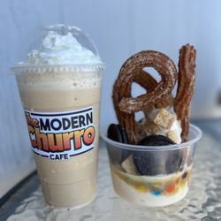 The Modern Churro - Vanilla Frappe and Modern Churro