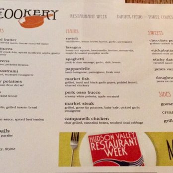 The Cookery - Restaurant week menu - Italian Near Me - Dobbs Ferry, New York The Cookery - Restaurant week menu - Italian Near Me - Dobbs Ferry, New York