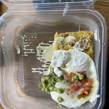 Wild Eggs - Kalamity Katie's as I picked it up vs. online menu picture in the next photo. See differences in the topping quantity/quality. - Breakfast & Brunch Near Me - Jeffersonville, Indiana