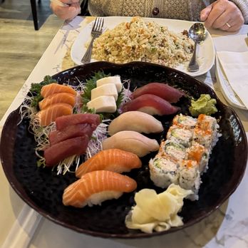 Okinawa Sushi - Sushi/sushimi plate and fried rice - Sushi Bars Near Me - Littleton, Colorado Okinawa Sushi - Sushi/sushimi plate and fried rice - Sushi Bars Near Me - Littleton, Colorado