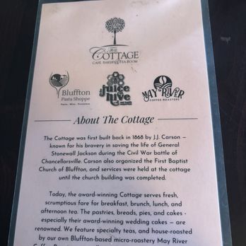 The Cottage - Little history of The Cottage - Cafes Near Me - Bluffton, South Carolina