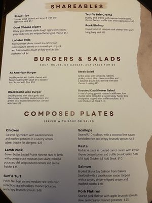 Menu photo 2 Sear Steakhouse Black Hills Rapid City, SD Menu photo 2 Sear Steakhouse Black Hills Rapid City, SD