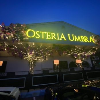 Osteria Umbra - New decor and patio lighting, with seating - Italian Near Me - Smithtown, New York