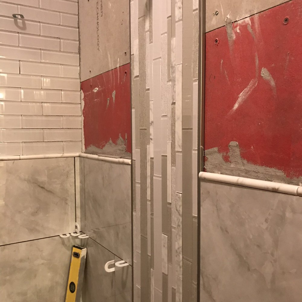 During the remodel. They cleaned everyday before they left!