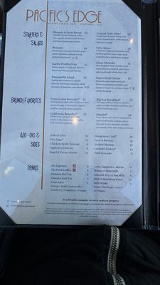 Menu photo 8 Pacific's Edge Restaurant Carmel, CA Menu photo 8 Pacific's Edge Restaurant Carmel, CA