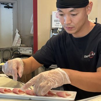 Dana Kai Sushi - Joomin aka Kevin preparing the most delicious melt in your mouth fresh sushi - Japanese Near Me - Dana Point, California Dana Kai Sushi - Joomin aka Kevin preparing the most delicious melt in your mouth fresh sushi - Japanese Near Me - Dana Point, California