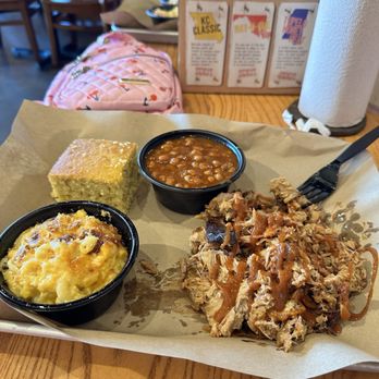Mission BBQ - Pulled pork, Mac and cheese, baked beans - Barbeque Near Me - Frederick, Maryland